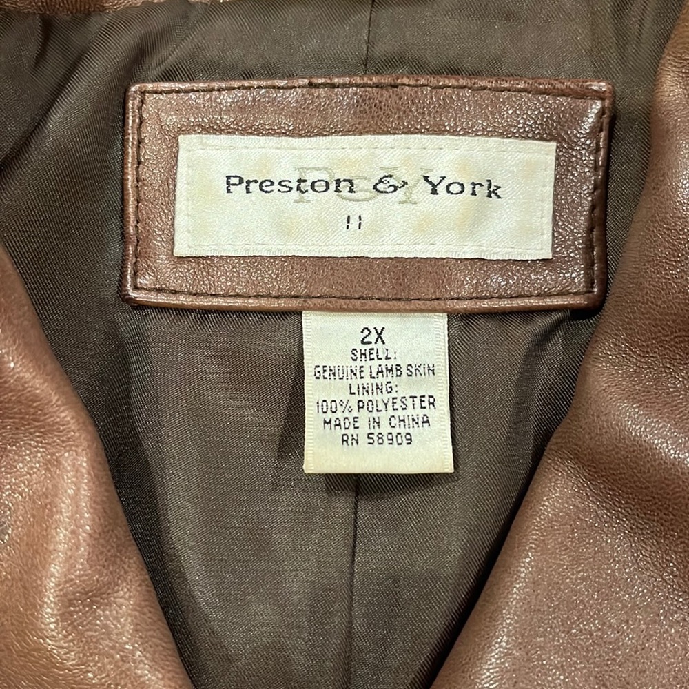 Preston & York Brown Trench Coat - Picture 7 of 7